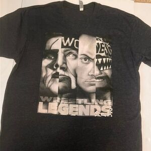 WWE Wrestling Legends Gray T-shirt Next Level‎ Apparel Size Large